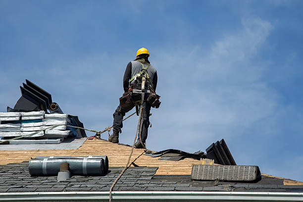 Professional Roof Replacement technician working in Skyland, NC